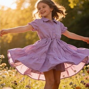 Lavender Kids Dress
